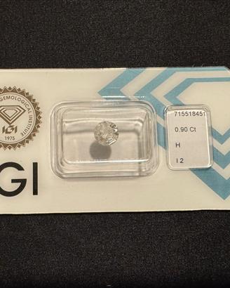 Diamante Naturale 0.90 ct - Certificazione IGI