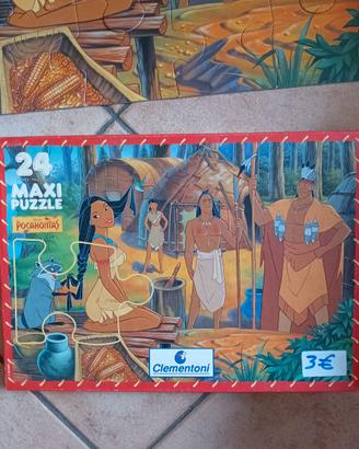 Maxi puzzle pocahontas 24 pezzi clementoni