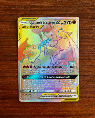 Charizard e Braixen GX Hyper 251/236 Pokemon Rara