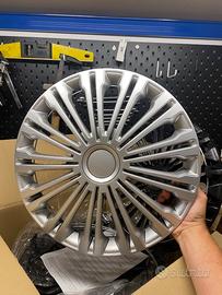 Set 4 Copricerchi Auto 14 pollici Argento