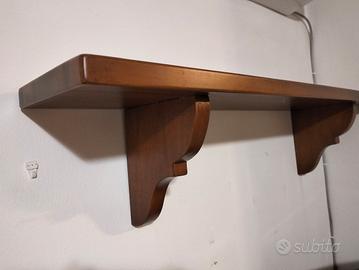 3 mensole in legno massello 