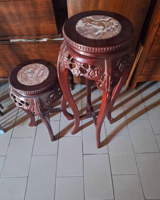 coppia di portavasi orientali