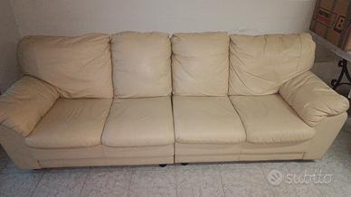 Divano in vera pelle