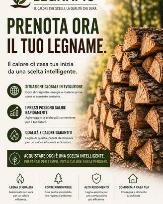 Legname da ardere, pellet e pali di castagno