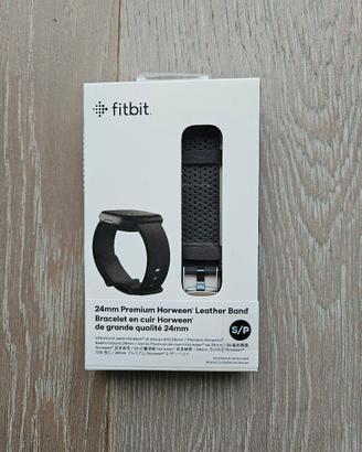 Fitbit cinturino in pelle Horween taglia S NUOVO