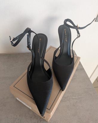  splendide decolleté nuove nere tacco alto