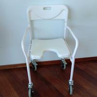 Sedia con rotelle per doccia NUOVA