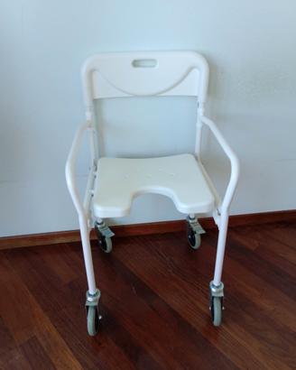 Sedia con rotelle per doccia NUOVA
