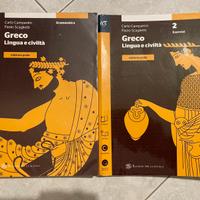 2 Libri Greco Lingua e civiltà