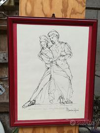 Quadro china coppia ballerini tango – Marisa Rossi