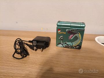 Gameboy Advance SP Rayquaza + caricabatteria