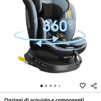 Reecle I-Size 360 Girevole Seggiolino Auto con ISO