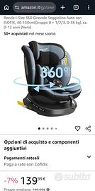 Reecle I-Size 360 Girevole Seggiolino Auto con ISO