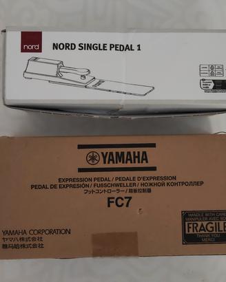 pedali Nord Pedal 1 e Yamaha FC7 