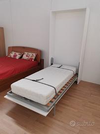 letto a scomparsa singolo ribalta verticale a muro