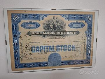 Azione originale d’epoca – Société des Mines de Bo