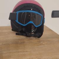 Casco sci +maschera
