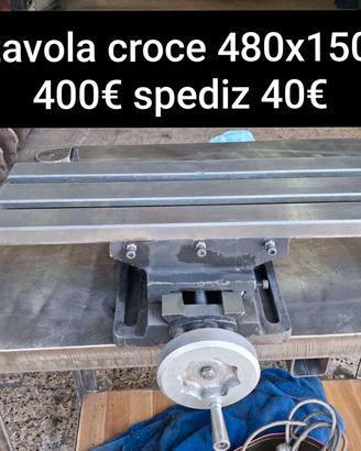 tavola a croce trapano fresatrice