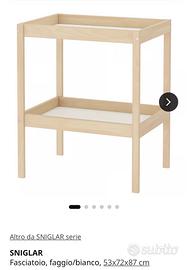 Fasciatoio Ikea in legno come nuovo