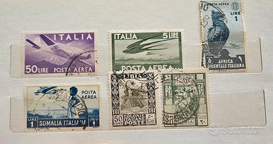francobolli serie "Democratica" posta aerea