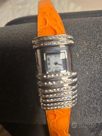 Orologio donna Geneva – cinturino arancione e corn
