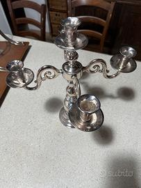 Candelabro argentato