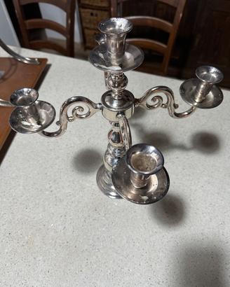 Candelabro argentato