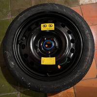 Ruotino125/80 R17  5fori+cricAudi A3/VW GOLF/ SEAT