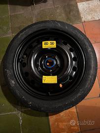 Ruotino125/80 R17  5fori+cricAudi A3/VW GOLF/ SEAT
