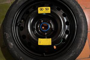 Ruotino125/80 R17  5fori+cricAudi A3/VW GOLF/ SEAT