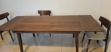 tavolo legno noce allungabile 150×90