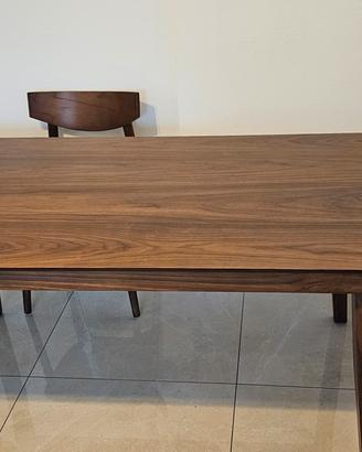 tavolo legno noce allungabile 150×90