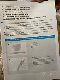 Visiere in PVC nuove