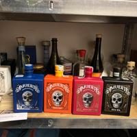 Amuerte gin arancione,nera,verde,blu