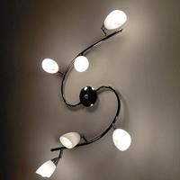 2 lampadari vetro acciaio