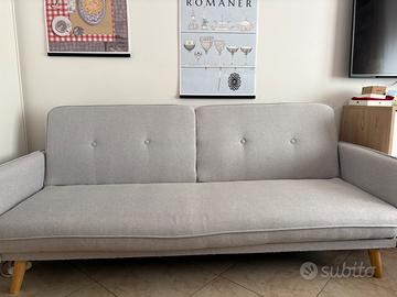 Divano Letto Clic Clac 3 Posti Reclinabile