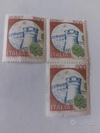 francobolli 500 lire castello di Rovereto