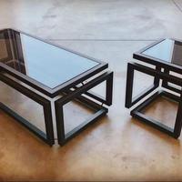 Tavolino design infinito arredo casa industrial