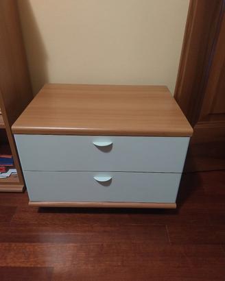 set 2 comodini e libreria 