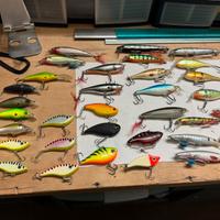 53 artificiali rapala di tutti i tipi pesca spinni