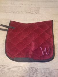 Sottosella dressage Waldhausen velluto bordeaux