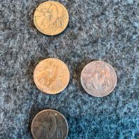 Lotto di 4 monete da 10 centesimi Ape Regno