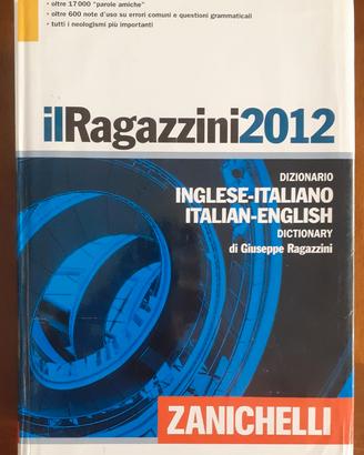 Dizionario Inglese Italiano Zanichelli Ragazzini 2