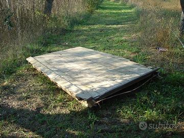 Slitta bifronte per trasporto in campagna