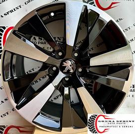 4 CERCHI IN LEGA ORIGINALI RAGGIO 17 PEUGEOT 3008