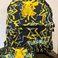 Zaino Pokémon con Pikachu + Astuccio coordinato