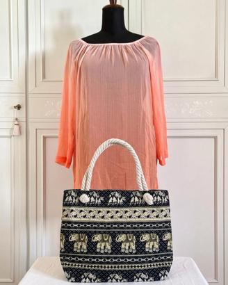 Copricostume velato + borsa