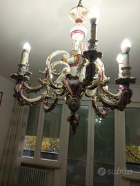 lampadario Capodimonte 