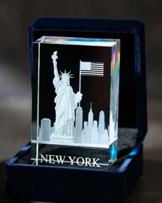 Statuetta in cristallo 3D "New York City"