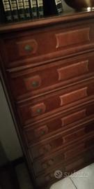 mobile in legno vintage  7 cassettoni 